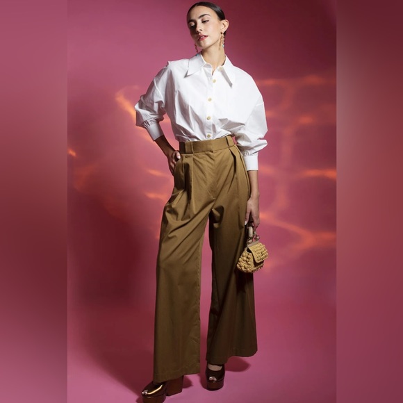 KHAITE Rico Pant in Khaki | Size 6 - Picture 2 of 4